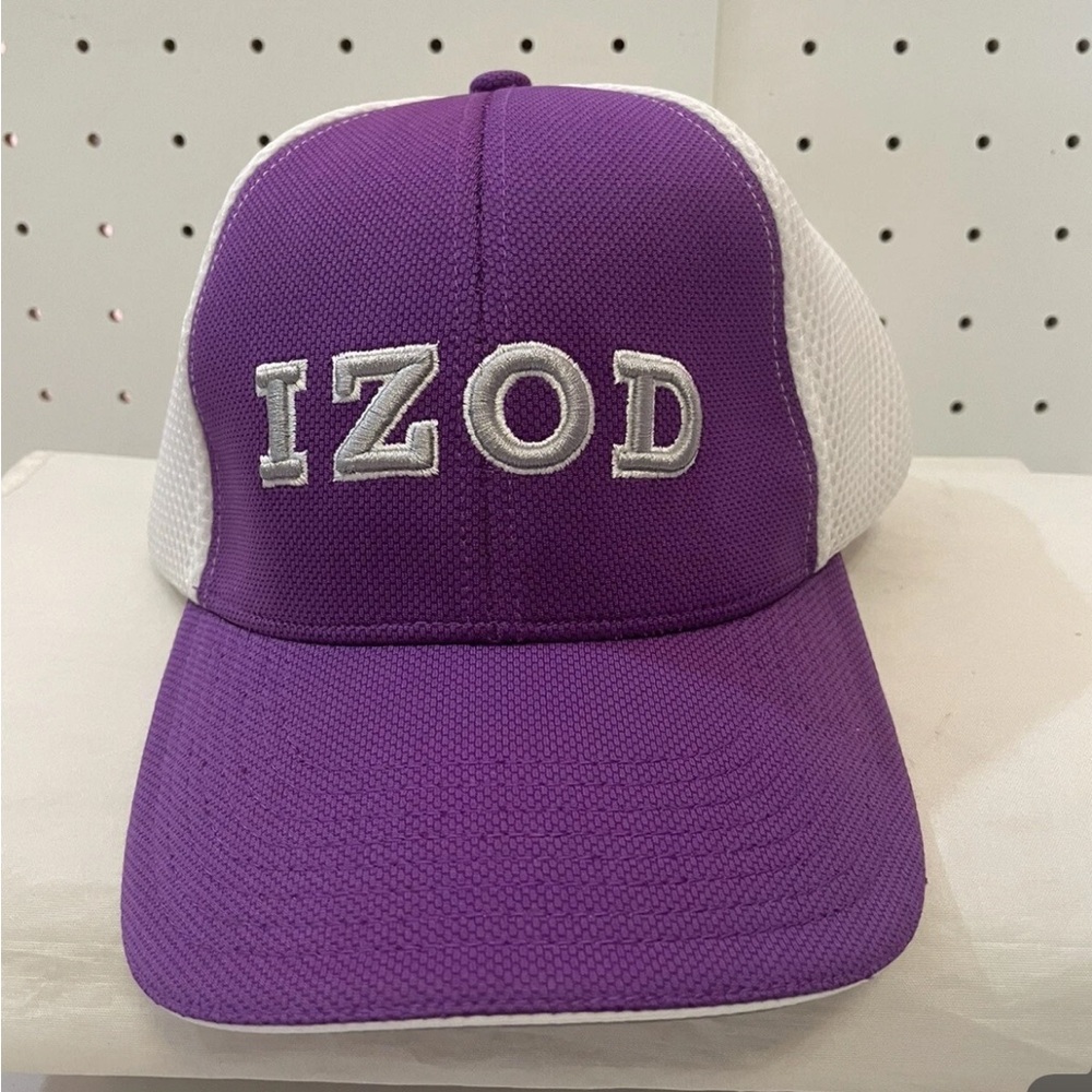 Van Heusen Purple W/ Silver “IZOD” Trucker Golf Cap